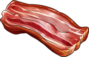 AI generated meat illustration isolated on transparent background. png