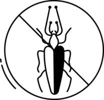 insecticida glifo y línea vector ilustración