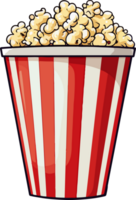 ai généré pop corn illustration isolé sur transparent Contexte. png