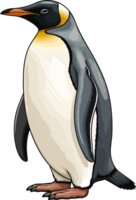 AI generated penguin illustration isolated on transparent background. png