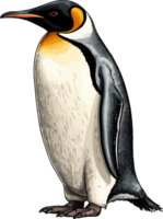 AI generated penguin illustration isolated on transparent background. png