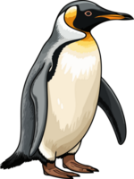 ai generiert Pinguin Illustration isoliert auf transparent Hintergrund. png