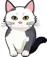 ai generato gatto design illustrazione isolato su trasparente sfondo png