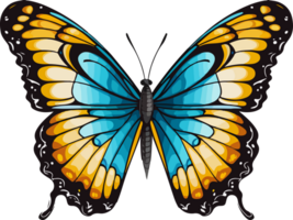 AI generated butterfly illustration isolated on transparent background. png