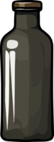 AI generated bottle illustration isolated on transparent background. png