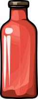 AI generated bottle illustration isolated on transparent background. png