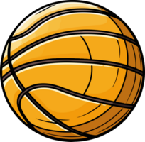 AI generated basketball illustration isolated on transparent background. png