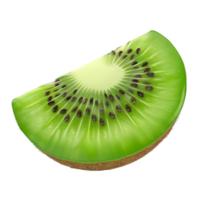 ai generado 3d representación de kiwi Fruta aislado en transparente antecedentes generativo ai png