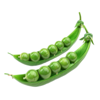 ai généré Frais vert pois légume isolé sur transparent Contexte génératif ai png