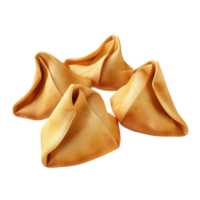 AI generated So yummy fortune cookies    isolated on transparent background  Generative AI png