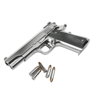 AI generated Pistol weapon   isolated on transparent background Generative AI png