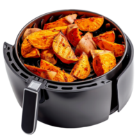 AI generated Air fryer kitchen machine   isolated on transparent background Generative AI png