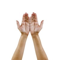 AI generated Praying hand  isolated on transparent background   Generative AI png