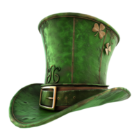 AI generated 3d rendering of  Green Hat  isolated on transparent background Generative AI png
