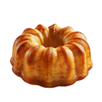 AI generated Rum cake with caramel   isolated on transparent background Generative AI png