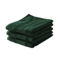 AI generated Folded towel soft fabric isolated on transparent background Generative AI png