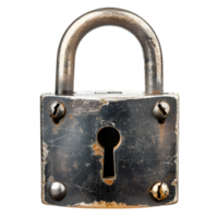 AI generated 3D Padlock Illustration on Transparent Background Generative AI png