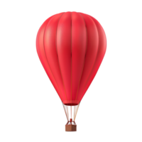 ai gerado 3d render do quente balão isolado em transparente fundo generativo ai png