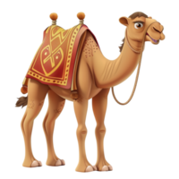 AI generated Camel illustration ,Eid ul adha concept   on transparent background Generative AI png