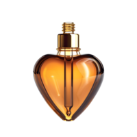 AI generated Generative AI Stylish Dark Heart Perfume Bottle  on transparent background png