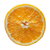 AI generated Lemon slice PNG. Slice of lemon top view PNG. One slice of lemon citrus fruit flat lay PNG