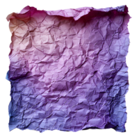 ai gegenereerd Purper verfrommeld papier top visie png. Purper oud papier structuur voor bedekking png. gekreukt oud papier geïsoleerd png