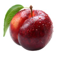 ai généré nectarine png. mûr nectarine fruit isolé. nectarine Haut vue png. nectarine plat allonger png