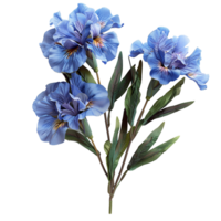 ai generiert lila Iris Blume png. lila Iris Blume während Sommer blühen isoliert. Iris Blume oben Aussicht png