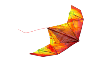 AI generated kite png. flying kite png. colorful kite isolated. kite with wings png