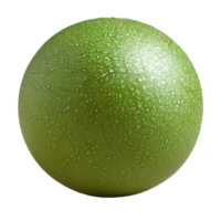 AI generated green ball png. green reflective ball. green shiny bowling ball. green ball isolated png