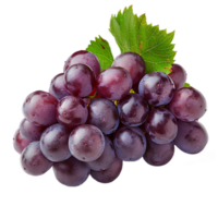 AI generated red grapes PNG. Grapes isolated. Red grapes top view. Red grapes flat lay png