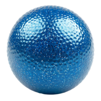 AI generated blue ball png. blue reflective ball. blue shiny bowling ball. blue ball isolated png