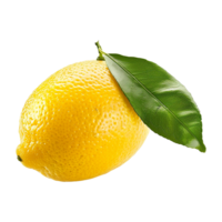 ai gegenereerd citroen geïsoleerd Aan transparant achtergrond png