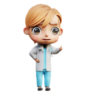 3D Illustration Doctor png