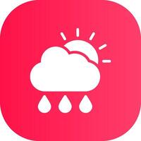 Rain Creative Icon Design vector