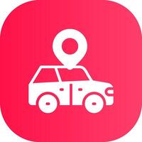 Car Location Creative Icon Design vector