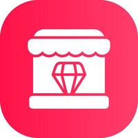 Diamond Shop Creative Icon Design vector