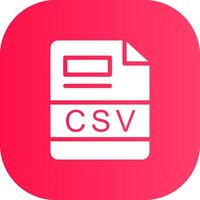 CSV Creative Icon Design vector