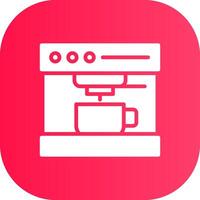 Coffee Machine Creative Icon Design vector