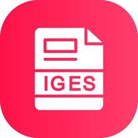 IGES Creative Icon Design vector