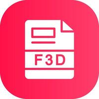 F3D Creative Icon Design vector