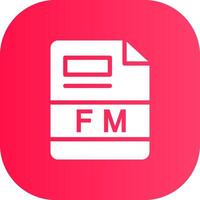 FM Creative Icon Design vector