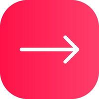 Right Arrow Creative Icon Design vector