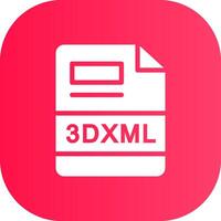 3DXML Creative Icon Design vector