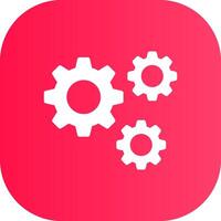 Setting Creative Icon Design vector