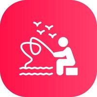 Trolling Creative Icon Design vector