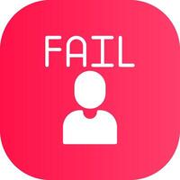 Fail Creative Icon Design vector