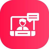 Glyph Corner Gradient Design vector