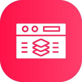 Full Stack Developer Creative Icon Design vector