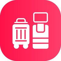 Self Check In Creative Icon Design vector